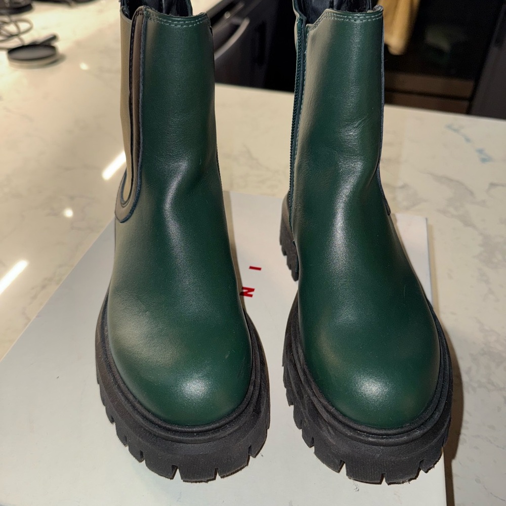 Marni Forest Green Kids Boots